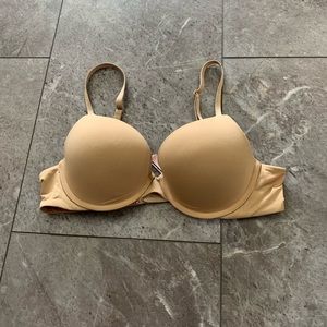 Victoria Secret push up bra tan colored size 36B